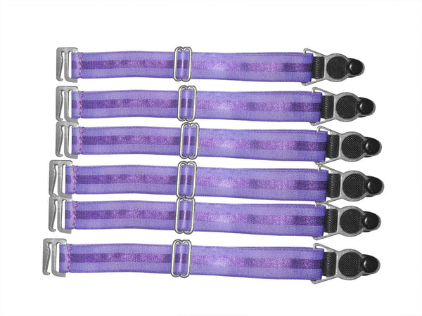 Suspender Clips in Light Purple