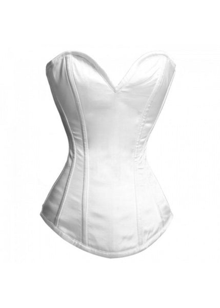 White Corset - White Corset Tops UK & Dress - White Wedding Outfit – Corsets  Queen UK