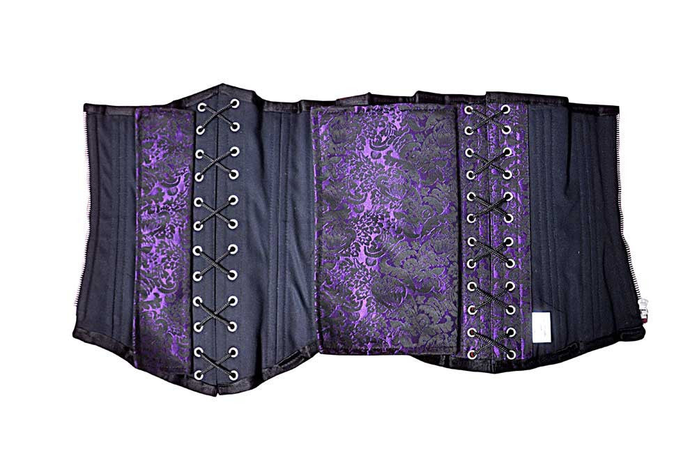 Alyona Purple Brocade Gothic Corset with Bolero