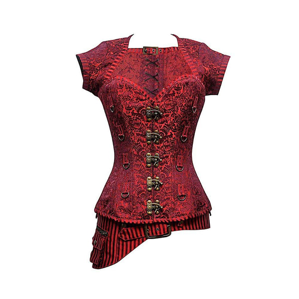 Chiara Steampunk Overbust Corset - Corsets Queen US-CA