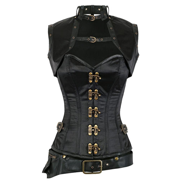 Maiya Steampunk Overbust Corset - Corsets Queen US-CA