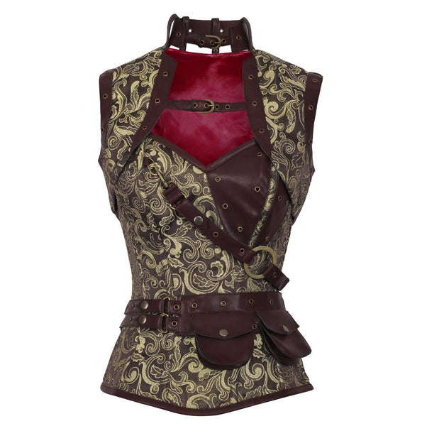 Makayla Steampunk Overbust Corset - Corsets Queen US-CA