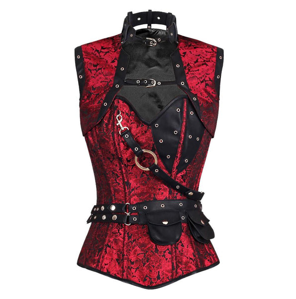 Makaylah Steampunk Overbust Corset - Corsets Queen US-CA