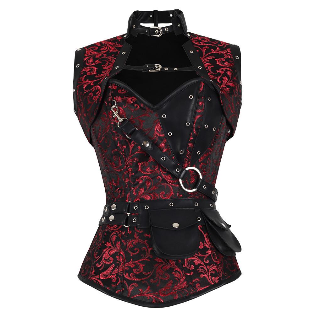 Makena Steampunk Overbust Corset - Corsets Queen US-CA
