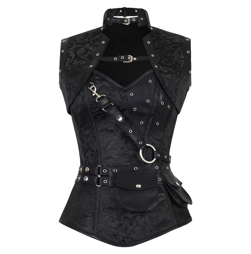 Makenzie Steampunk Overbust Corset - Corsets Queen US-CA