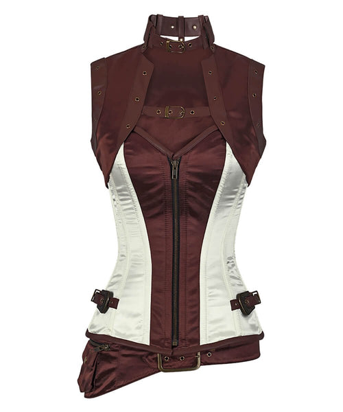 Malina Steampunk Overbust Corset - Corsets Queen US-CA