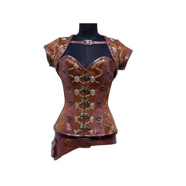 Misha Steampunk Overbust Corset - Corsets Queen US-CA