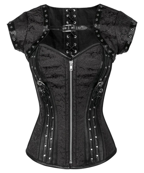 Phoebe Steampunk Overbust Corset with Bolero