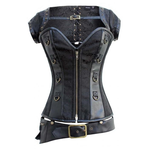 Poppy Steampunk Overbust Corset - Corsets Queen US-CA