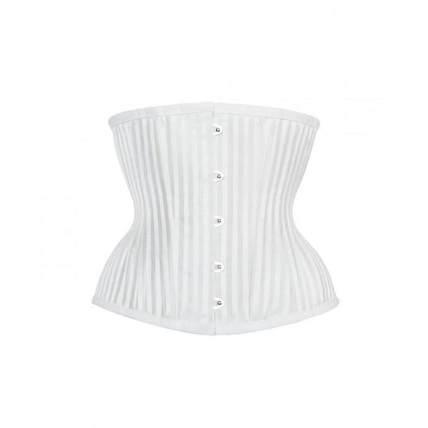 Preston White Striped Underbust With Hip Gores