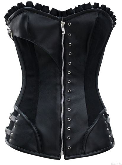 Belva Gothic Black Overbust Corset