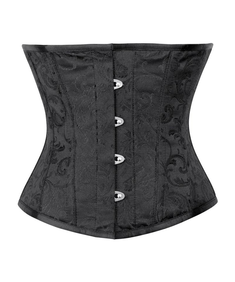 Duffy Corset For Posture Correction- Black Brocade Corset Dress- Corset  Sale – Corsets Queen UK