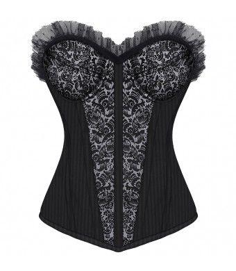Velma Gothic Overbust Fashion Corset With Cups