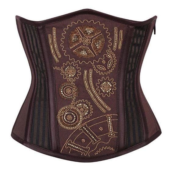 Mitchell Steampunk Underbust Embroidery Corset