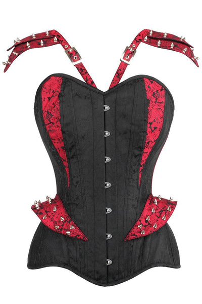 Ighalo Studded Brocade Steampunk Overbust Corset