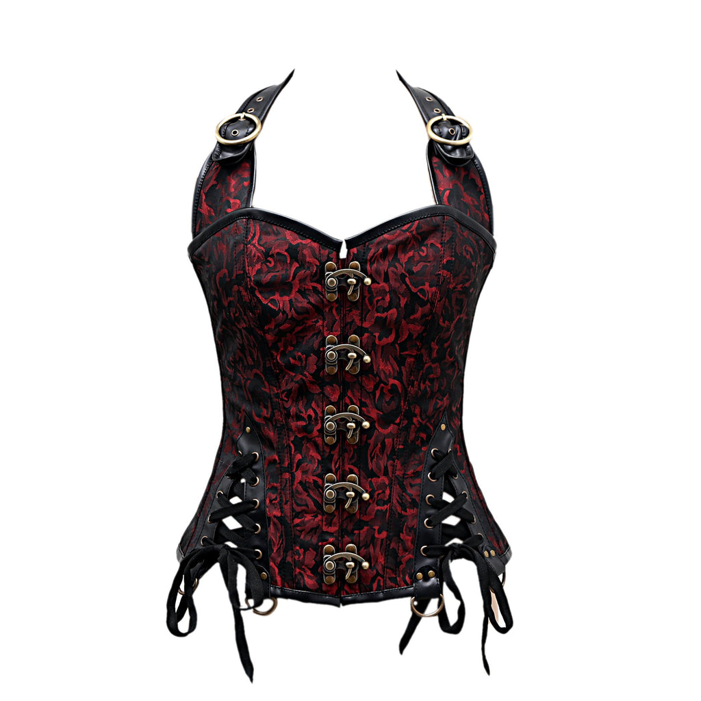 Rory Gothic Overbust Corset With Shoulder Strap