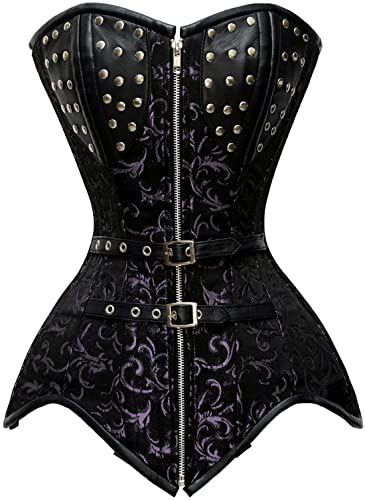 Tunzi Brocade Steel Boned Overbust Corset