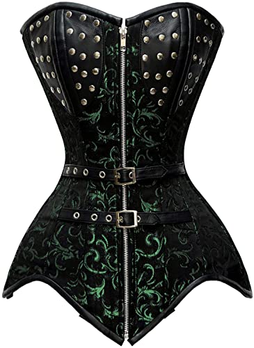 Catriona Brocade Steel Boned Overbust Corset