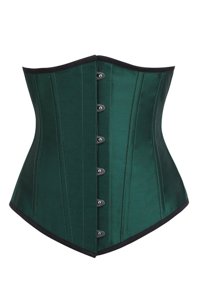 Dolores Longline Emerald Green Underbust Corset - Corsets Queen US-CA