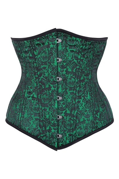 Reiten Green Waist Training Underbust Corset