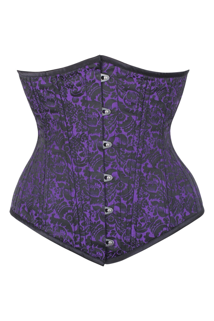 Brando Purple Waist Training Underbust Corset