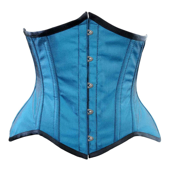 Zodd Steel Boned Turquoise Underbust Curvy Corset