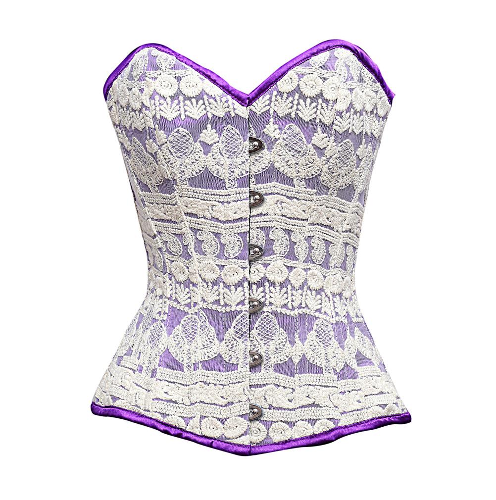Ramsese Floral Embroidery Overbust Corset