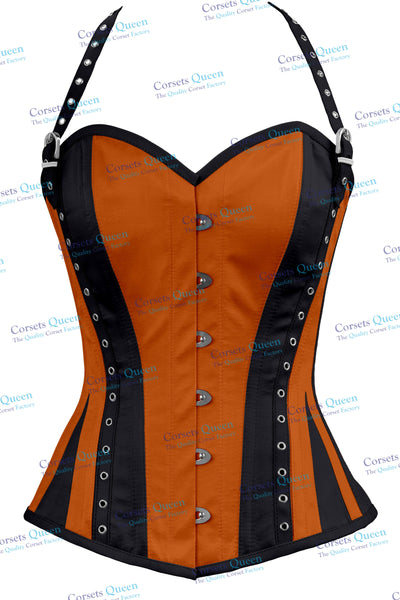 Sthalekar Satin Overbust Corset With Strap